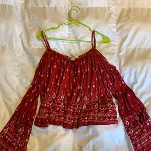 H&M Coachella collection, paisley, red & white